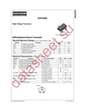 KST5550MTF datasheet  